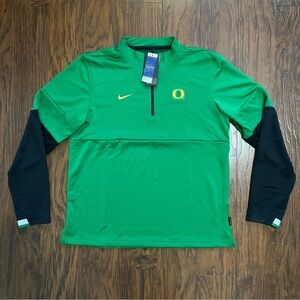 Nike Oregon Ducks Therma Coaches Quarter-Zip Pullover Jacket men’s medium